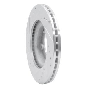 Toyota Hilux Brake Rotor (1) - Front Right - R1 Concepts - Drilled & Slotted - Silver - `89-`08